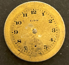 Antique 1918 Elgin Grade 431 Pocket Watch Movement Parts/Repair 6/0s 7 Jewels