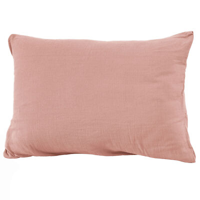 Kissenbezug 50x70 cm Gaze Baumwolle Rosa