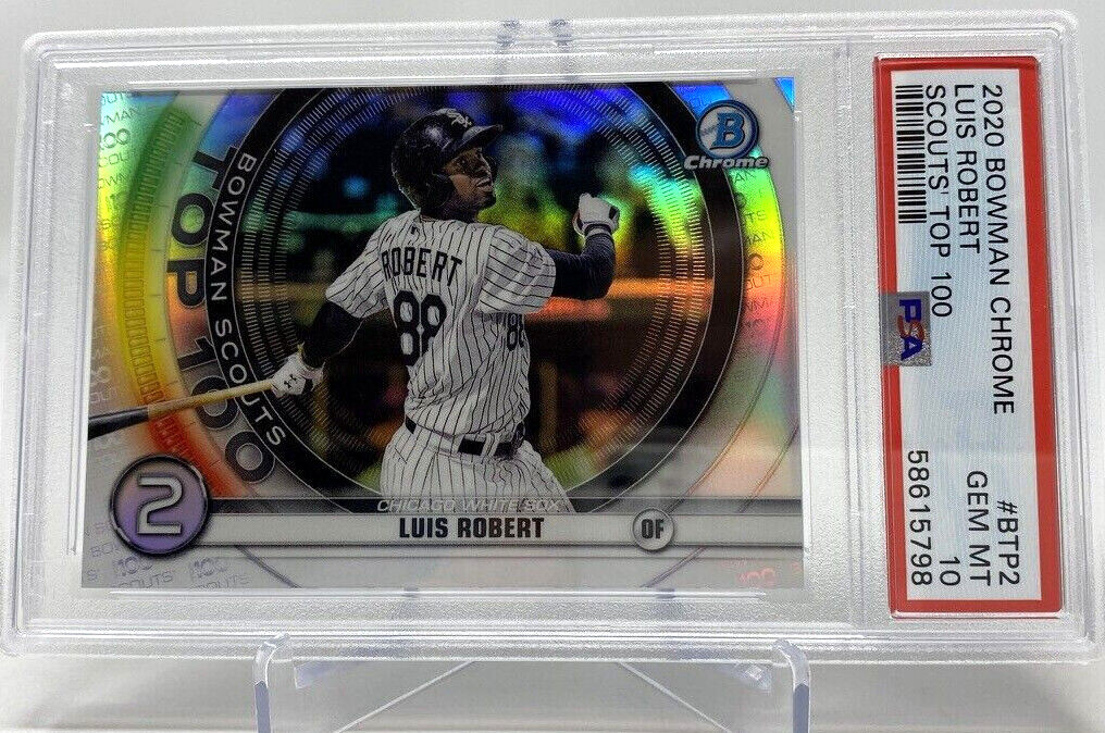 2020 Bowman Chrome Luis Robert Rookie Card - PSA 10