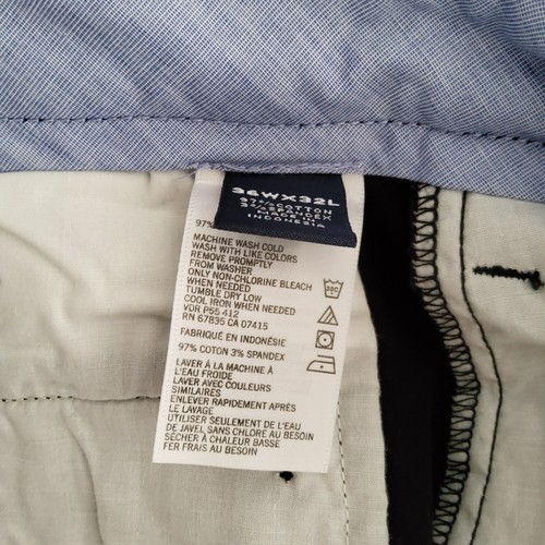 Nautica Men Dress Pants Black Tailored Fit The Beacon Pant Flat Front 36x32 - Picture 14 of 15