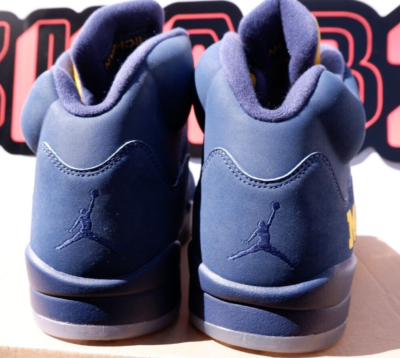 NEW Nike Air Jordan 5 V Retro Michigan PE Size 14 Player Exclusive