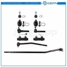 10Pcs Front Suspension Tie Rods Ball Joints Center Link for Ford E-150 Econoline