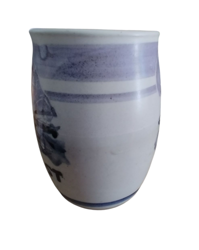 T. Ferguson Stoneware Novelty Mug 1985 SAILBOAT FIRST / WINNER 25 oz. Dbl. Sided - Picture 8 of 15