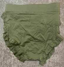 Posh Peanut - Bamboo - 6-12M - Green - Ruffled Bummie Bottoms