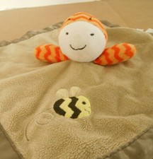 Circo Giraffe  Bee Tan Brown Lovie Lovey Plush Security Blanket Y37