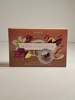 Benefit Hoola BEACH VACAY Matte Bronzer & Warm Seashell-Pink Blush Duo 0.08 oz