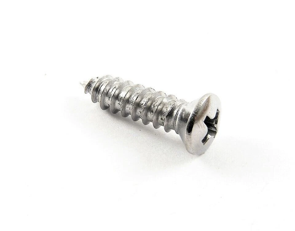 Parafusos internos cromados para Nissan - #10 x 3/4" de comprimento - #8 cabeça oval - 25 parafusos #307 - Imagem 3 de 4