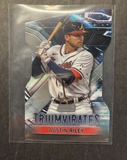 AUSTIN RILEY 2023 TOPPS STADIUM CLUB TRIUMVIRATES DIE CUT #T-16 BRAVES