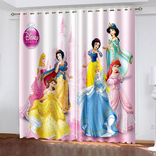 Curtains Eyelet Blackout Opaque Decor Bedroom/Living Room/Door Disney Princess - Picture 75 of 80