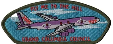 2005 Jamboree Grand Columbia Council WA Fly Me To The Hill JSP Green Bdr (AR581)