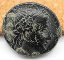 Hellenistic Greek | Gambrion, Mysia | AE18 | 350-300 BC | Apollo | 12 Rayed Star