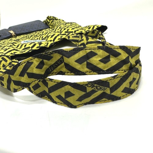 VERSACE eco bag Greca folding Shoulder Bag Tote Bag Nylon / Leather blue/yellow - Picture 6 of 13