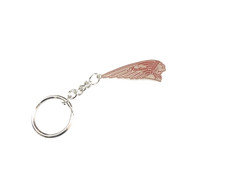 BEAUTIFUL METAL RED CHIEF INDIAN SCOUT KEY RING #V360-8