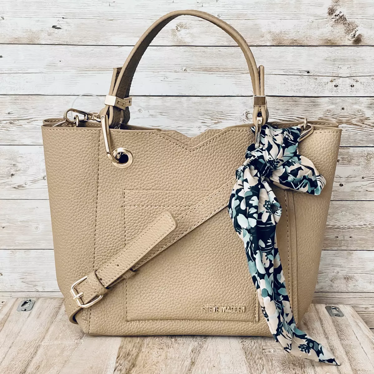 Steve madden beige purse new arrivals