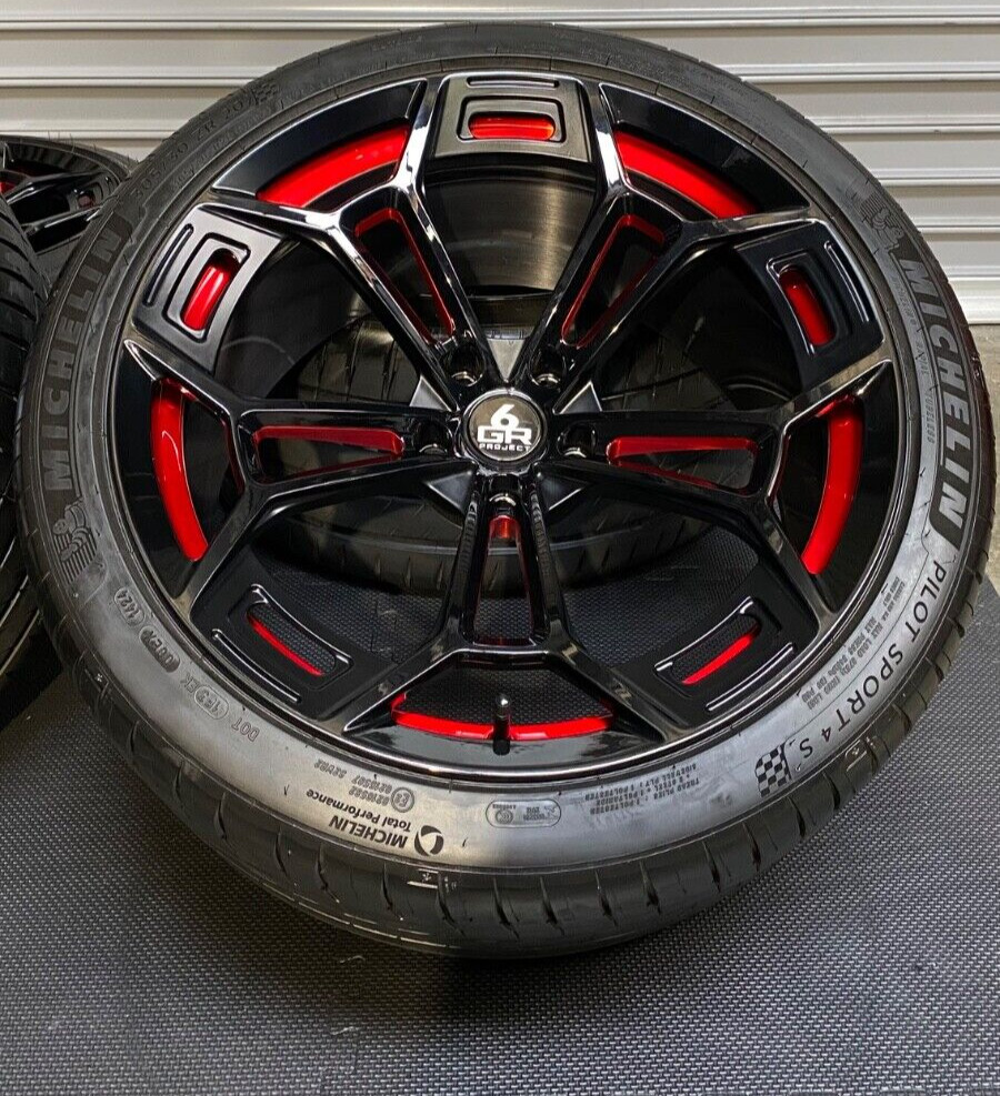 20'' PROJECT 6GR TEN-D FULLY FORGED CUSTOM FINISHED WHEEL & TIRES FOR FORD GT500