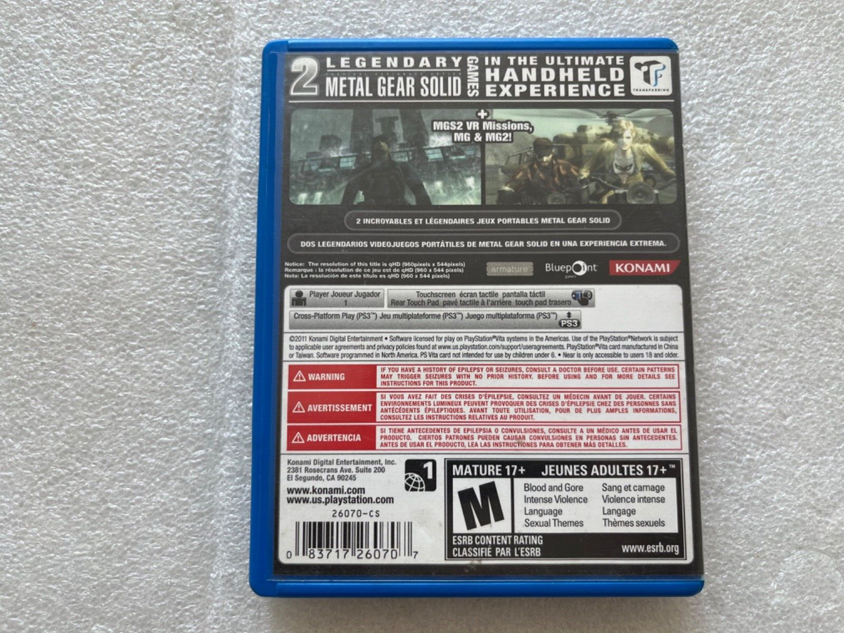 Comunicado | Edición Exclusiva de Metal Gear Solid HD Collection | Play