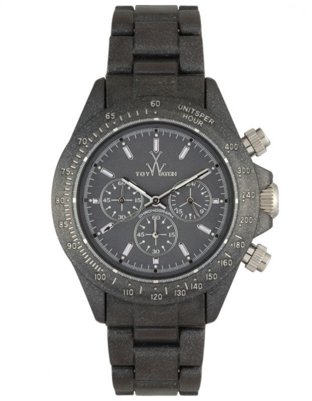 ToyWatch FLP08BK Plasteramic Fluo Pearly Chronograph Watch  display picture 1