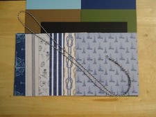 Stampin' Up COME SAIL AWAY 6 X 6" Designer Paper Card Kit Ribbon RARE