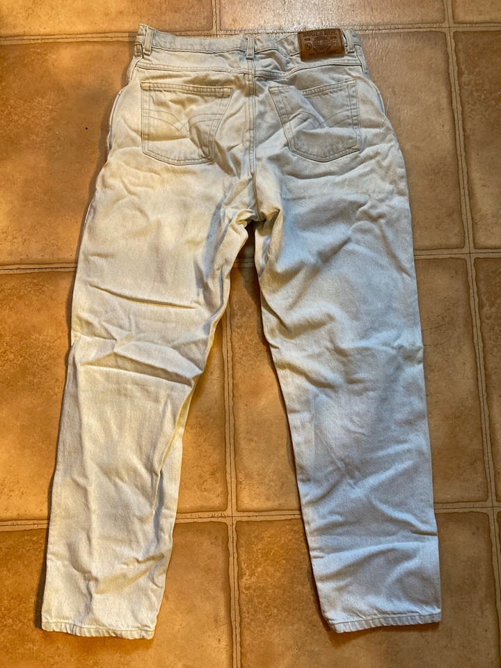 VINTAGE Bugle Boy Jeans Mens 32x30 Blue Denim Acid Wash 80s Grunge Tapered Leg eBay