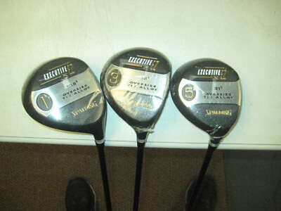 Buy BRAND NEW Spalding Executive EZX set 1-3-5 woods Graphite shaft RH