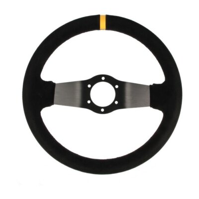 QSP Two Spoke YS Sportlenkrad Wildleder schwarz (geschüsselt)