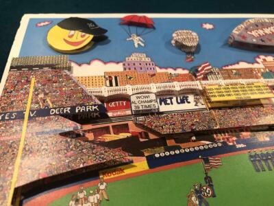 75cm特大 Yankee Stadium 3Dアート Al Schreiber AL SCHREIBER & JILL HAND 3-D Pop Art Signed YANKEE STADIUM CHARLES