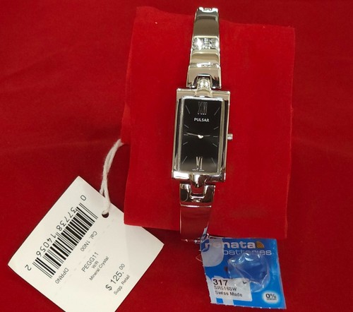 Seiko's Pulsar, PEGG11, Women's Easy Style, Black Dial, Stainless Steel Bracelet - 第 5/7 張圖片
