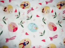 Disney Princesses Cotton Fabric Springs Creative Sold By 1/2 Yard Rare HTF