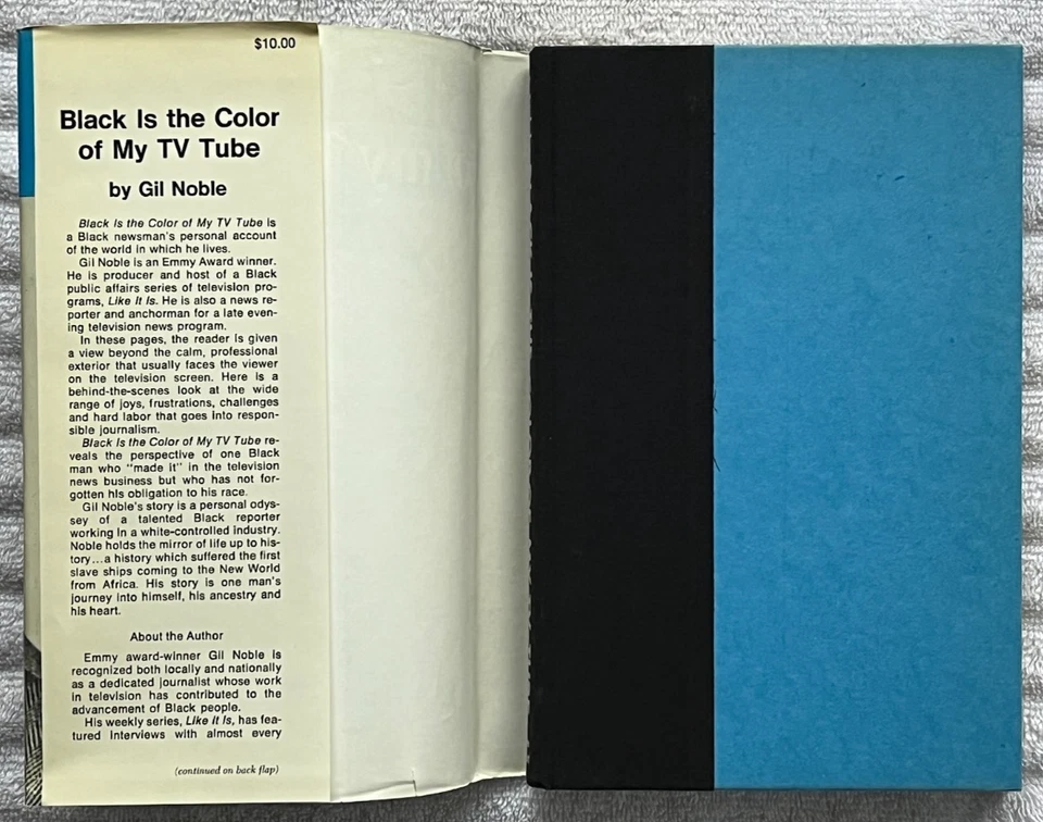 BLACK IS THE COLOR OF MY TV TUBE * Gil Noble HC/DJ '81 1stEdition VG+ ABC-TV - Image 4 of 4