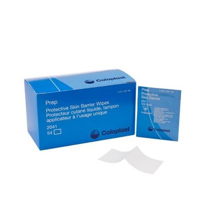Coloplast Prep Protective Skin Barrier Wipe Propan-2-ol Individual Packet, 54
