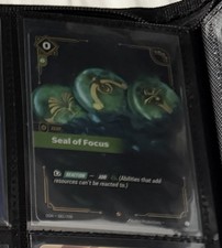 Seal of Focus Origins 081/298 Epic Riftbound League of Legends NM Card — live eBay listing