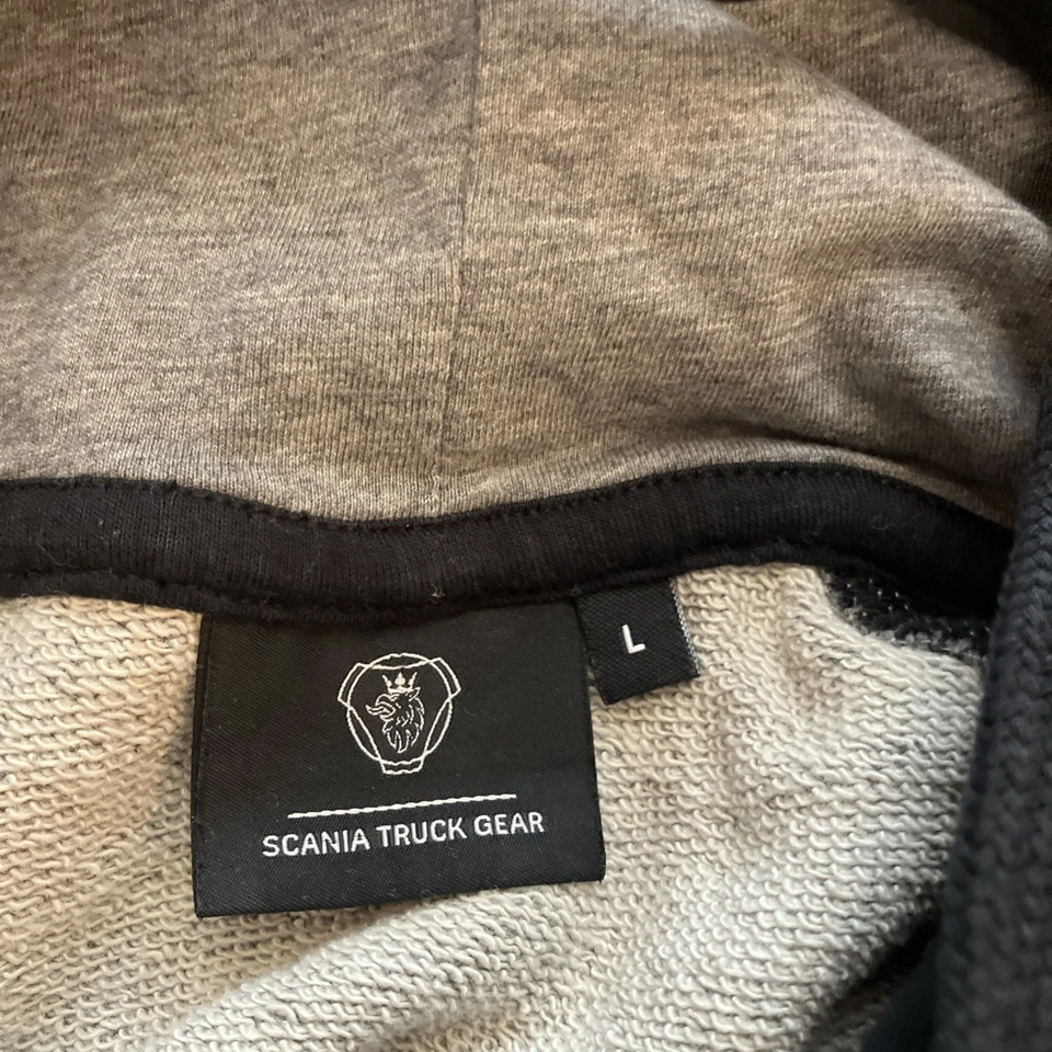 Sweat à capuche Scania gris/noir vêtements de travail/camion/extérieur/loisirs/sport Large - Photo 4/4