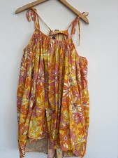 J Crew Filomena Dress NWT XL Neon Pink Orange Floral Trapeze Sundress NEW
