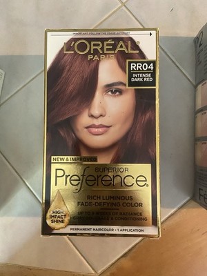 L'Oréal Superior Preference Permanent Hair Dye RR04 Intense Dark Red Shine