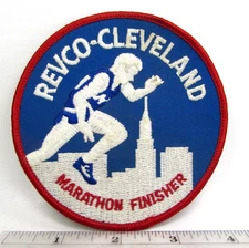 Vintage Revco Cleveland Ohio Marathon Finisher Jacket Patch Runner Running A