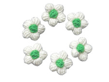 Handmade Crochet Applique Flowers for Crafts Embellishments clothes