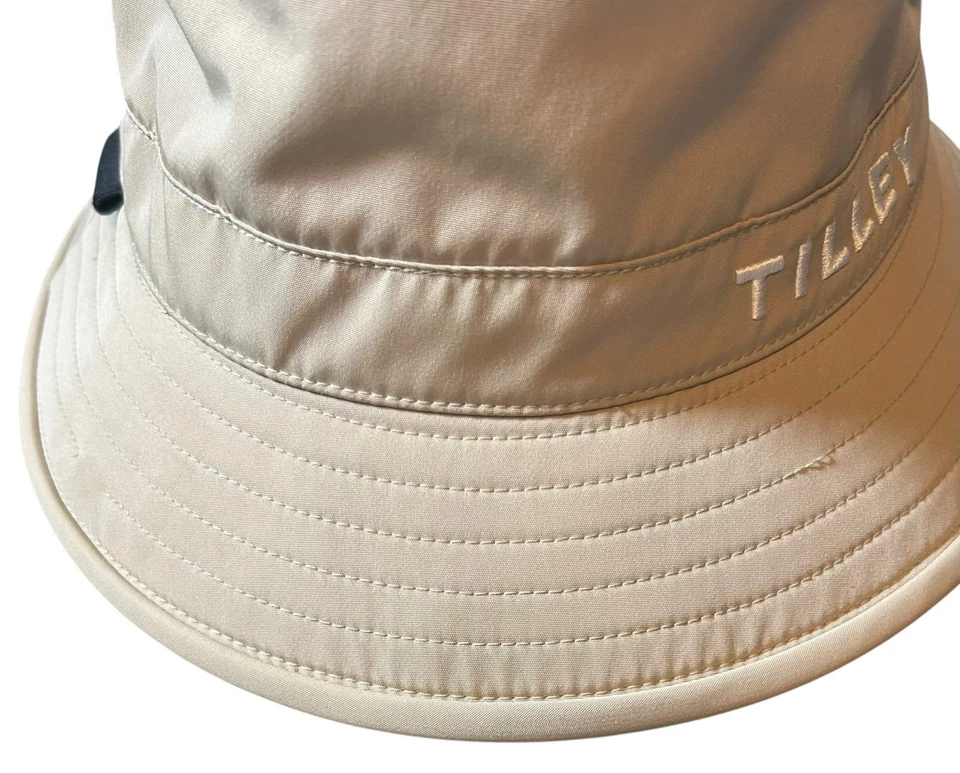 The Tilley Loves Golf Men's Bucket Hat Sz XL Travel Sun Cap Brown Khaki Tan - Image 3 of 4
