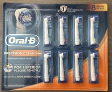 Oral-B Precision Clean Replacement Brush Heads - 8 Pack Brand New 