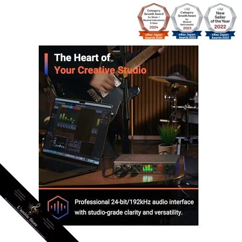 ESI Amber i4-24 bit/192 kHz compatible 4-in/4-out USB-C audio interfaceJapan - Image 3 of 4