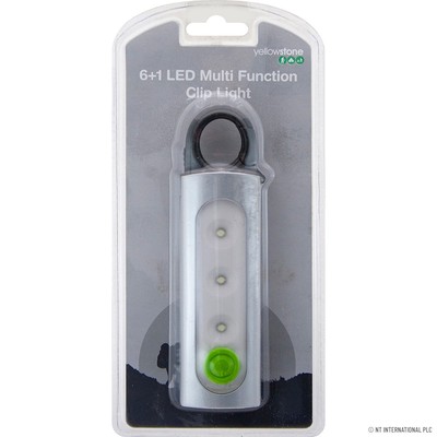 6 LED MULTIFUNKTION CLIP LICHT CAMPING WANDERN FESTIVALS OUTDOOR MEHRZWECK
