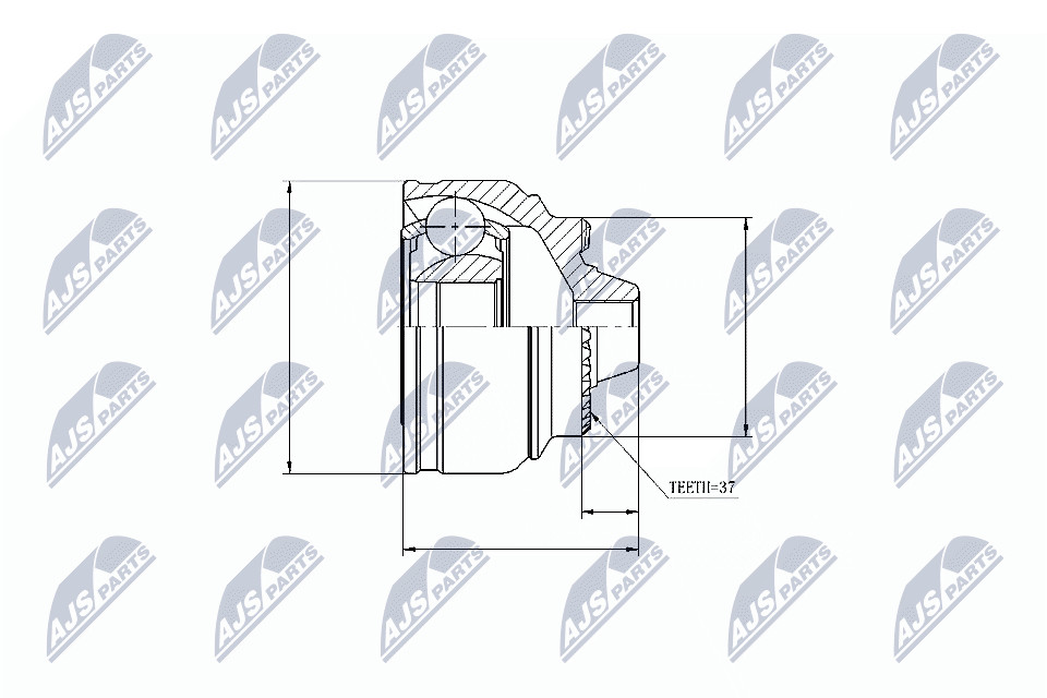 N.T.Y. NPZ-BM-009.NTY Joint Kit, drive shaft for BMW