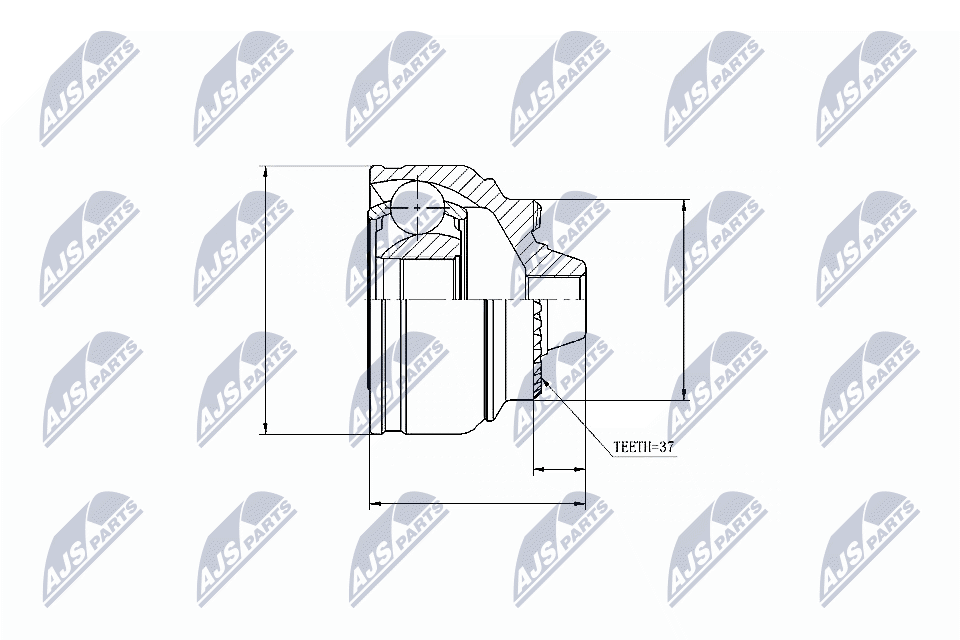 Fits NTY NPZ-BM-009 external joint front BMW 5/6/7 07- XDRIVE - Image 6