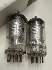 AMPEREX / Mazda 6267 EF86 EF806 NOS Pair Mesh Screen Silver Plates