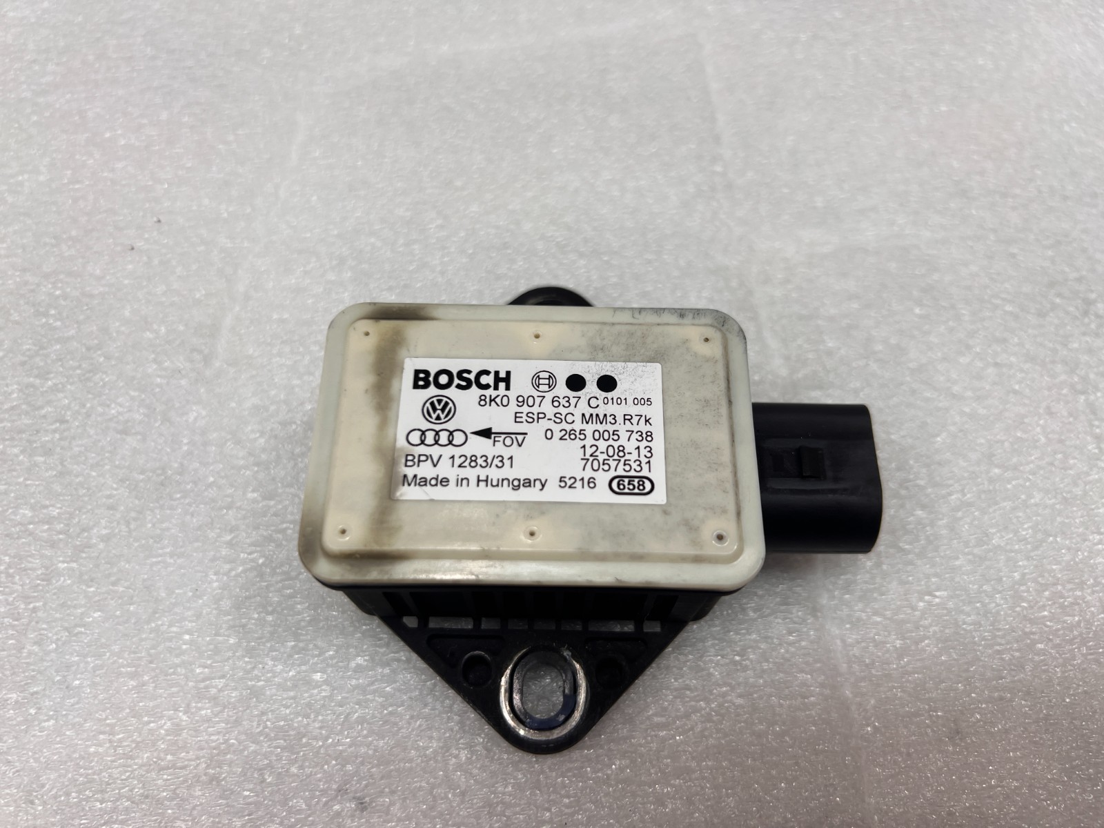 Lamborghini Aventador Lateral acceleration sensor P/N 8K0907637C