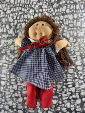 Cabbage Patch Kid Girl Doll Brown Hair Brow Eyes  Xavier Roberts 1978 1982