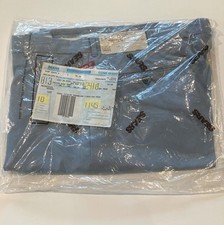 vintage 1970s sears mens store reg fit slacks 34-32 pale blue NIP