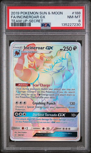 Incineroar-GX graded PSA 8 for sale on eBay