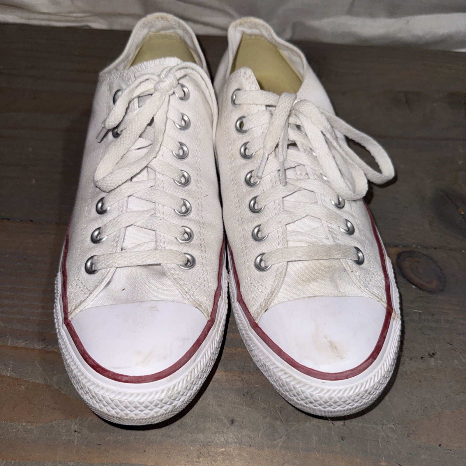 SAOLA Sneaker casual Converse Chuck Taylor All Star basse uomo 9 tela bianca