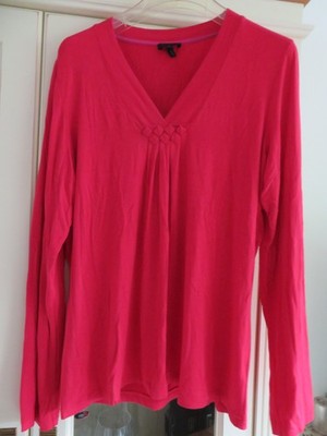 ESCADA Stretch Shirt Tunika pink himbeere Bw. Elasthan Gr. L ca. Gr. 42-44