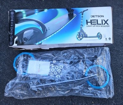 Jetson Helix 8 and older Light-up Folding Kids Kick Scooter Blue New Open Box 